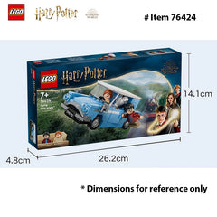 LEGO 76424 Harry Potter Flying Ford Anglia, Buildable Car Toy with 2 Minifigures Harry Potter Car, Gift Boys and Girls Ages 7