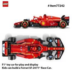 LEGO 77242 Speed Champions Ferrari SF-24 F1 Race Car Toys - Building Sets for Kids, Ferrari F1 Model Car Kits for Display275PCS