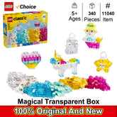 LEGO 11040 Classic Wow Idea Box, Clear Color, Toy, Birthday Present, Blocks, Educational Girls Boys Children,Pretend Play,340PCS