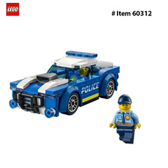 LEGO 60312 City Police Car Toy for Kids 5 Plus Years Old with Officer Minifigure, Small Gift Idea, Car Chase Building Set