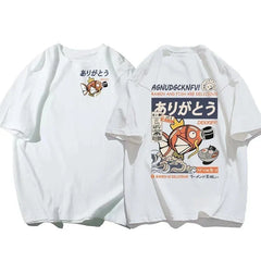 Pokémon Joint Short-sleeved T-shirt Magikarp Noodles Men's and Women's Summer Loose and Breathable Parent-child Top Clothing