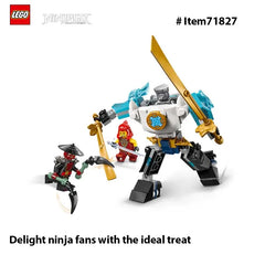 LEGO 71827 NINJAGO Zane's Battle Suit Mech Ninja Toy - Building Toy for Pretend Play for Kids,Gift Idea for Birthdays