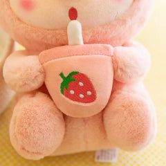 Cute Milk Tea Pig Plush Toy