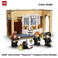 LEGO 76386 Harry Potter Hogwarts: Polyjuice Potion Mistake Gift Idea for Grandchildren with Golden Harry Potter Minifigure