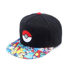 Anime Figure Pokemon Baseball Cap Pikachu Hat Adjustable Pokemon Cosplay Hip Hop Cartoon Adult Hats Boy Girl Kids Birthday Gifts