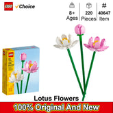 LEGO 40647 Lotus Flower,Girls&Boys, Ages 8+Artificial Lotus Flowers for Home Decor & Display-Creative Gift Idea for Her &