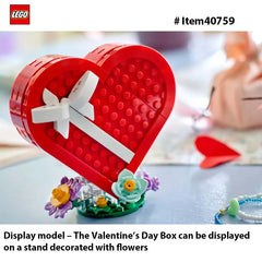LEGO 40759 Celebration Series: 2.Valentine's Day Box makes a great gift for a loved one or kids aged 7 and up,172PCS