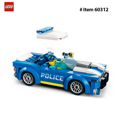 LEGO 60312 City Police Car Toy for Kids 5 Plus Years Old with Officer Minifigure, Small Gift Idea, Car Chase Building Set