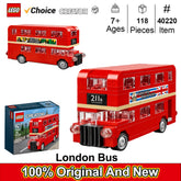 LEGO 40220 Creator Double Decker London BusBuilding Blocks Bricks Toy for Kids Children's Day Birthday Gift (118 Pieces)