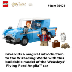 LEGO 76424 Harry Potter Flying Ford Anglia, Buildable Car Toy with 2 Minifigures Harry Potter Car, Gift Boys and Girls Ages 7