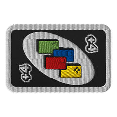 UNO Social Club Draw Four Multi Patch