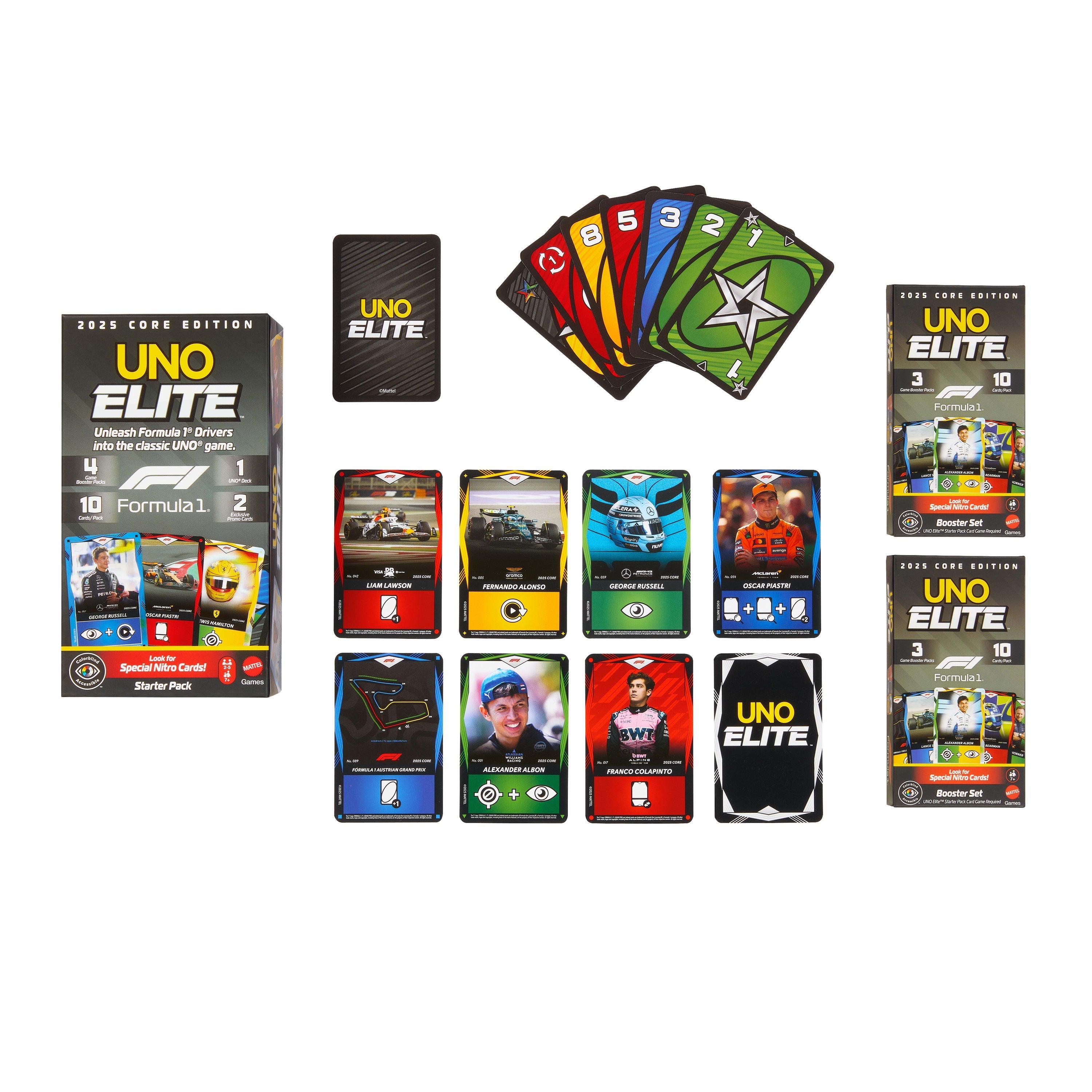 UNO Elite Formula 1® 2025 Core Edition Booster Set 2-Pack