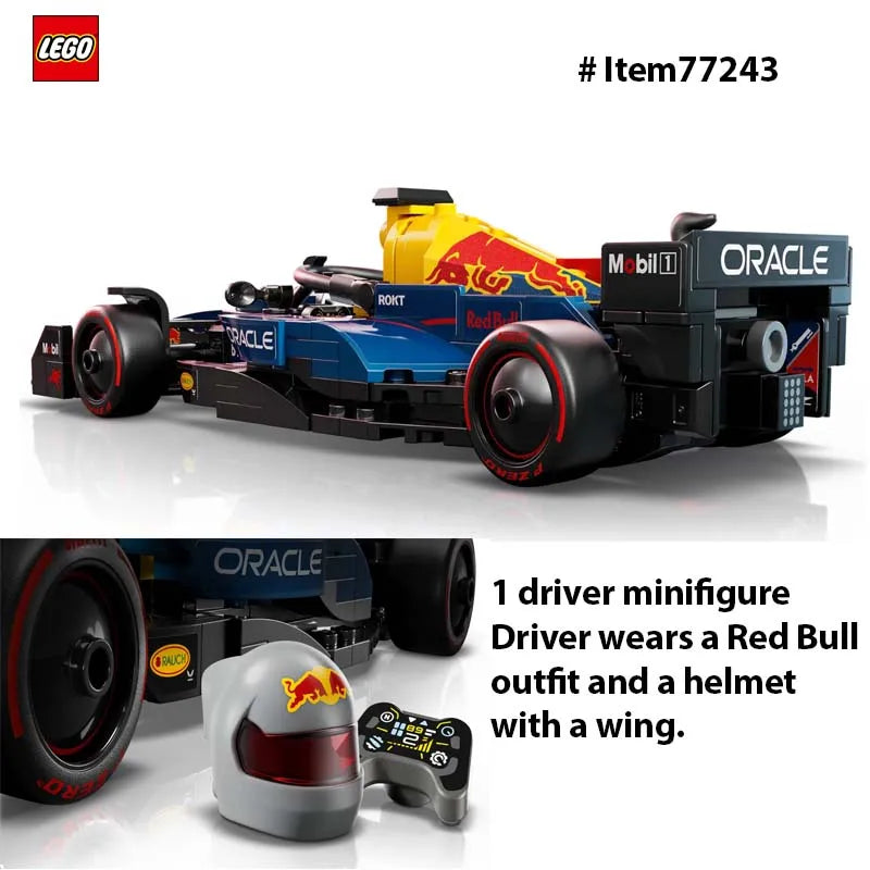LEGO 77243 Speed Champions Oracle Red Bull Racing RB20 F1 Race Car Model Kits - Building Set for Adults, Ages 18+ 251PCS