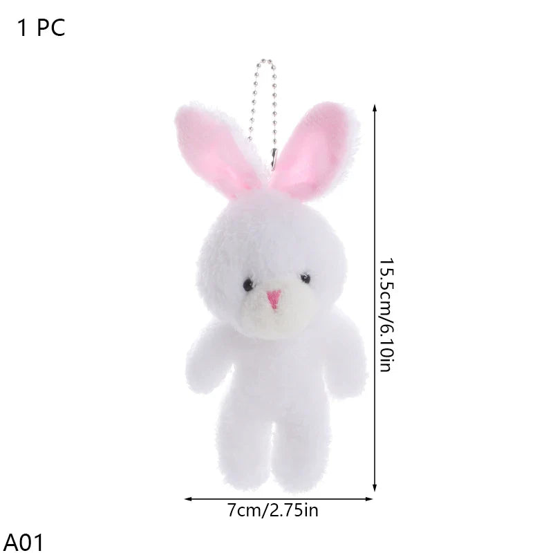 Easter Rabbit Plush Doll Toys Keychain
