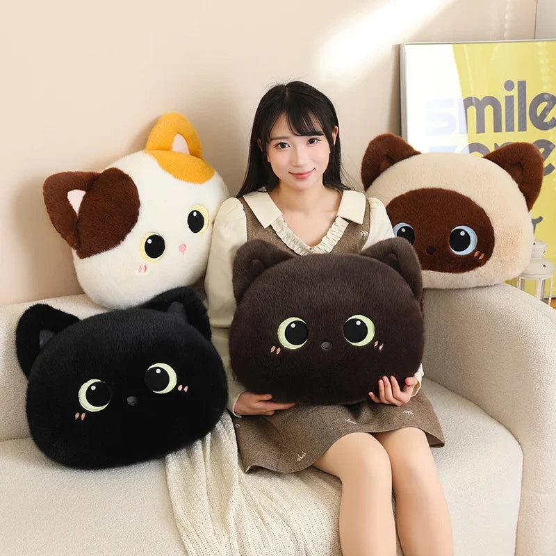 Kawaii Fluffy Cat Cushion Plush