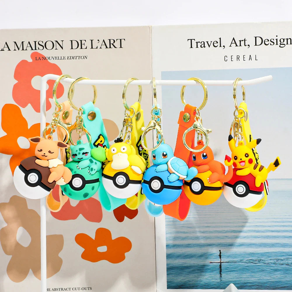 Pokemon Ball Charm Keychain