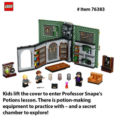 LEGO 76383 Harry Potter Hogwarts Moment: Potions Class  Brick-Built Playset with Professor Snape’s Potions Class PortablePlayset