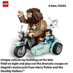 LEGO 76443 Harry Potter Hagrid&Harry's Motorcycle Ride Building Toy-Kids Motorcycle Toy for BoysandGirls,Harry Potter Fans617PCS