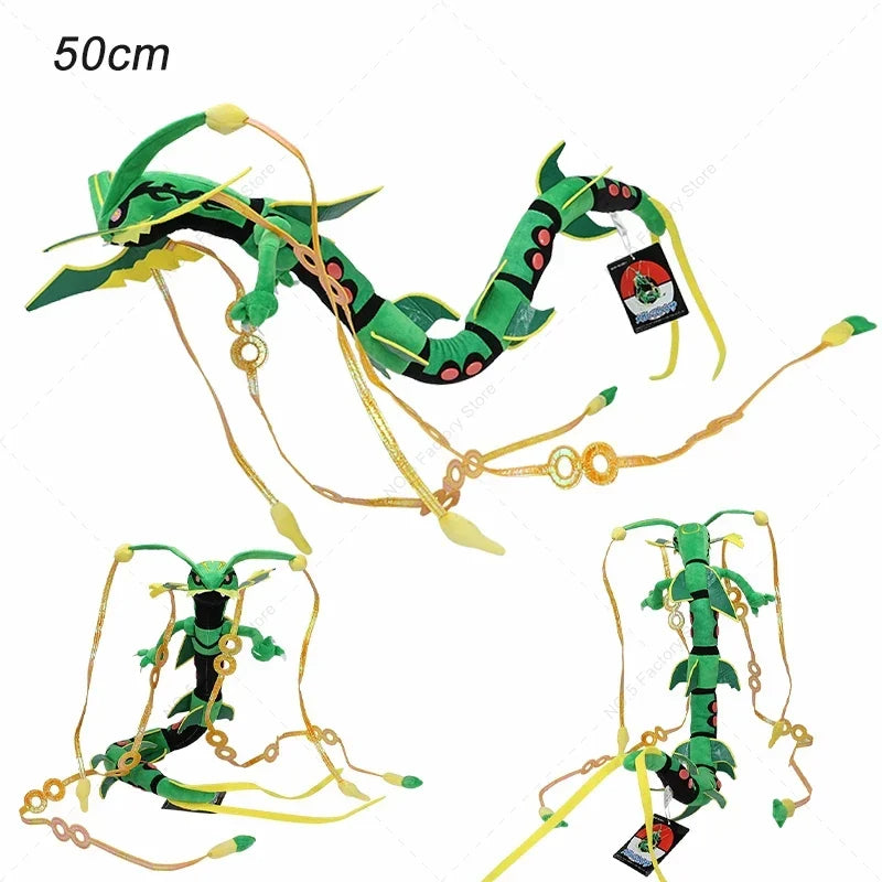 Mega Rayquaza Plush Toy Pokemon Shiny Dragonair Rayquaza Gyarados Peluche Anime Cartoon Stuffed Doll Halloween Xmas Gifts