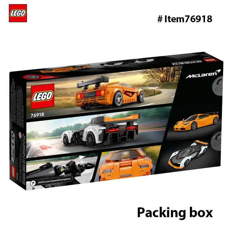 LEGO 76918 Speed Champion McLaren Solus GT & McLaren F1 LM  Toy Blocks, Present, Vehicle,  Boys and girl, Ages 9 and Up，581PCS
