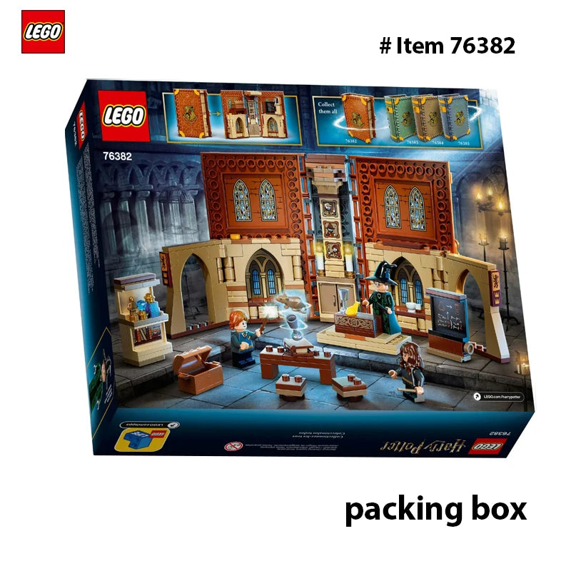 LEGO 76382 Harry Potter Hogwarts Moment :Transfiguration Class Building Set, Collectible Book Toy, Travel Case, PortablePlayset