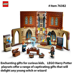 LEGO 76382 Harry Potter Hogwarts Moment :Transfiguration Class Building Set, Collectible Book Toy, Travel Case, PortablePlayset
