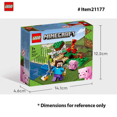 LEGO 21177 Minecraft The Creeper Ambush Building Toy , Pretend Play Zombie Battle, Gift for Kids, Boys and Girls ,72PCS