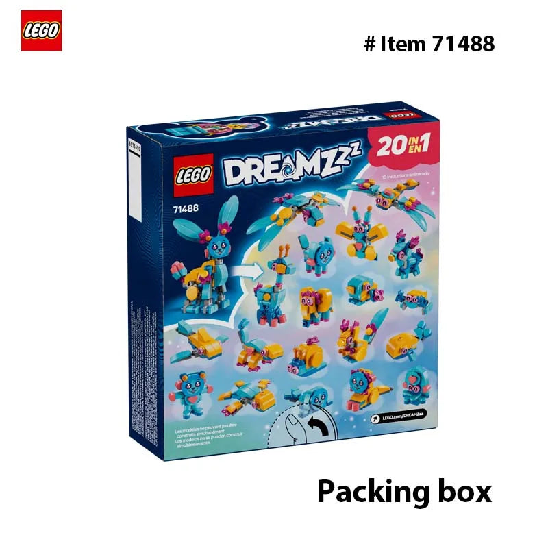 LEGO 71488  DREAMZzz Bunchu's Creative Animal Adventures -20 Building Options - Building Set with Izzie Minifigure 143PCS