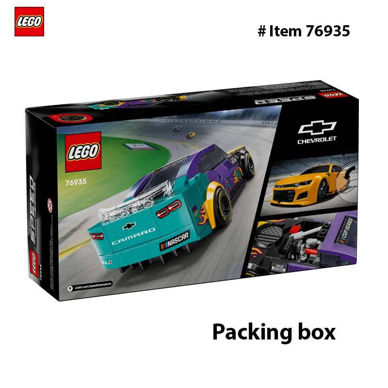 LEGO 76935 Speed Champions NASCAR Next Gen Chevrolet Camaro ZL1, Model Racecar Building Set, Collectible Racing Toy for Kids