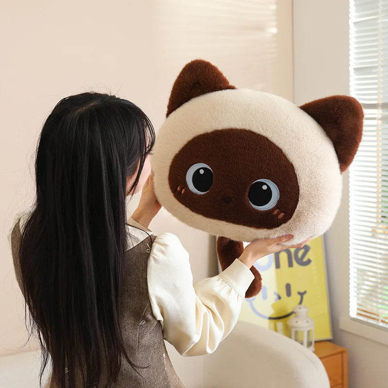 Kawaii Fluffy Cat Cushion Plush