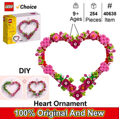 LEGO 40638 Heart Ornament Building Toy Set  - Gift for Valentines Day for Kids - Display on The Wall as Home Decoration
