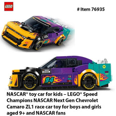 LEGO 76935 Speed Champions NASCAR Next Gen Chevrolet Camaro ZL1, Model Racecar Building Set, Collectible Racing Toy for Kids
