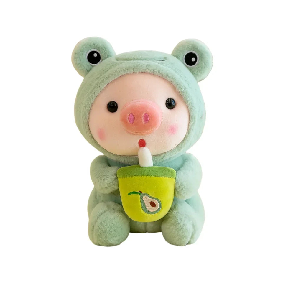 Cute Milk Tea Pig Plush Toy