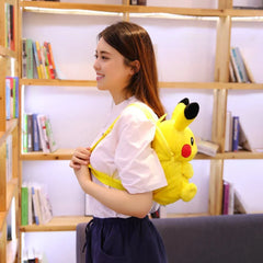 Pikachu Plush Backpack Pokemon Peluche Bag Stuffed Doll Toy Cute Cartoon Image Schoolbag Gift for Kids