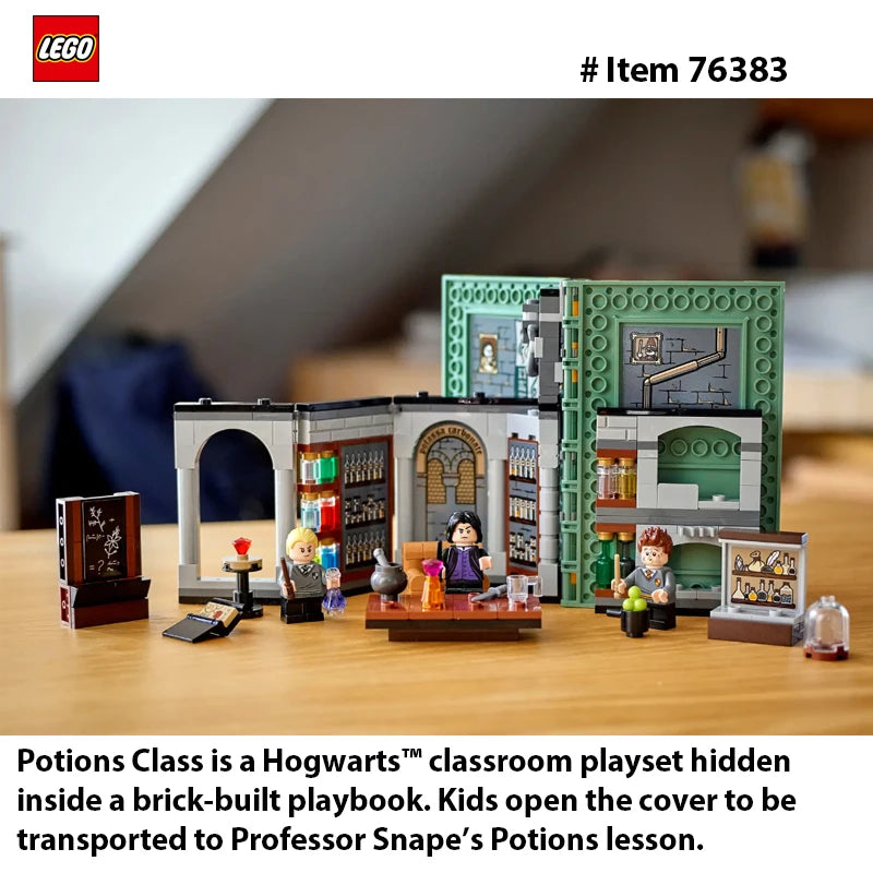 LEGO 76383 Harry Potter Hogwarts Moment: Potions Class  Brick-Built Playset with Professor Snape’s Potions Class PortablePlayset
