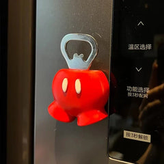 Mickey Mouse Fridge Magnet Bottle Opener Strong Hold for Beer Wine Cans Cool Home Bar Accessory Kawaii Decor