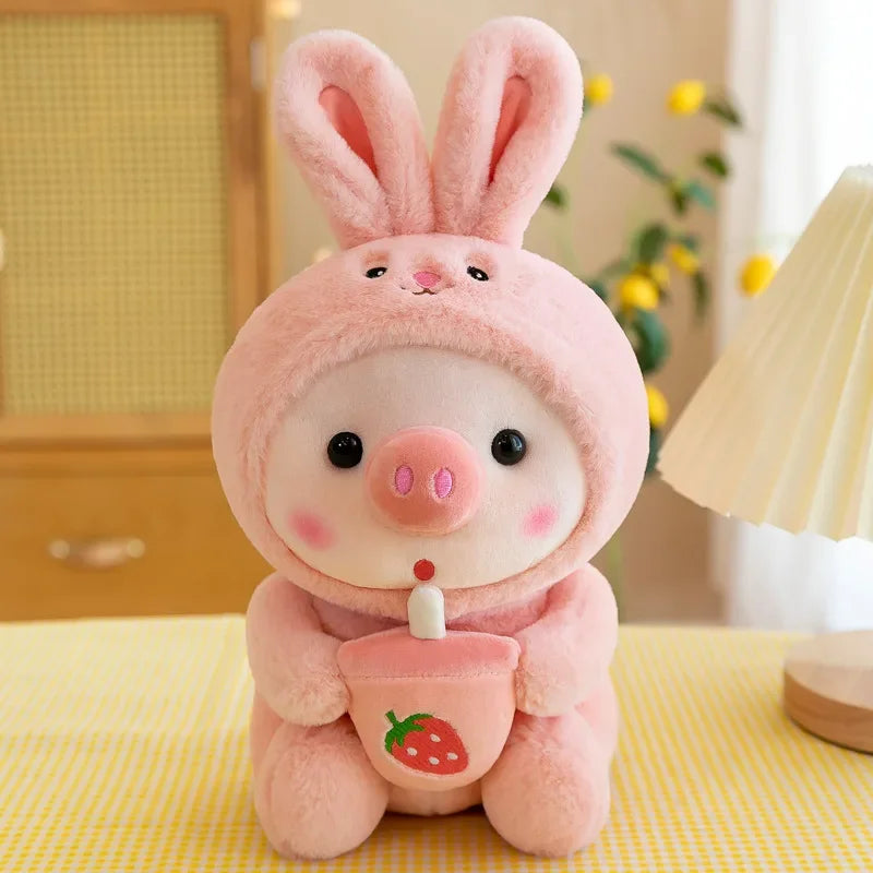Cute Milk Tea Pig Plush Toy