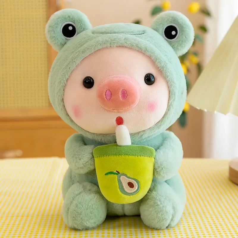 Cute Milk Tea Pig Plush Toy