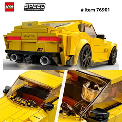 LEGO 76901Speed Champions Toyota GR Supra  Collectible Sports Car Toy Building Set with Racing Driver Minifigure