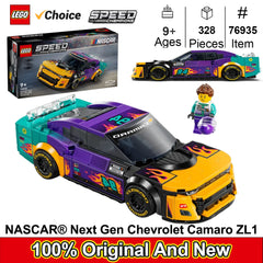 LEGO 76935 Speed Champions NASCAR Next Gen Chevrolet Camaro ZL1, Model Racecar Building Set, Collectible Racing Toy for Kids