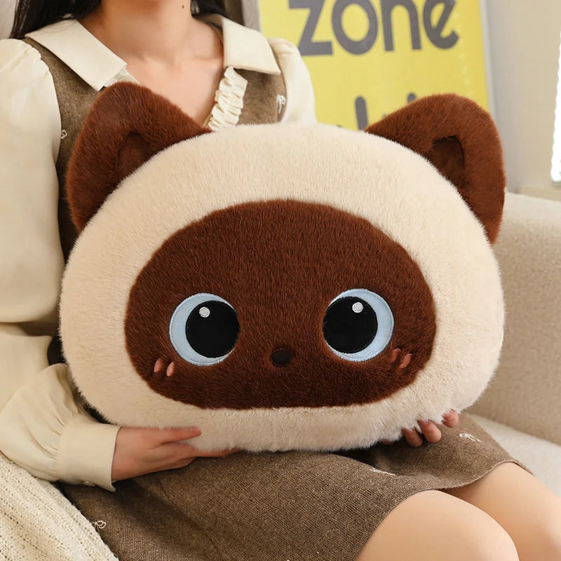 Kawaii Fluffy Cat Cushion Plush