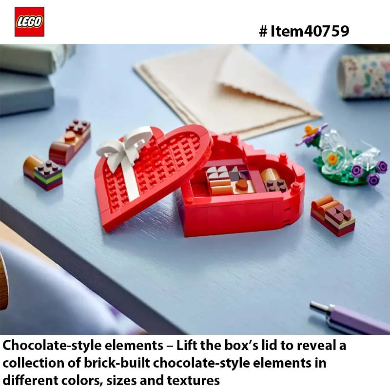 LEGO 40759  Celebration Series: 2.Valentine's Day Box makes a great gift for a loved one or kids aged 7 and up,172PCS