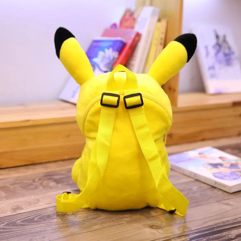 Pikachu Plush Backpack Pokemon Peluche Bag Stuffed Doll Toy Cute Cartoon Image Schoolbag Gift for Kids