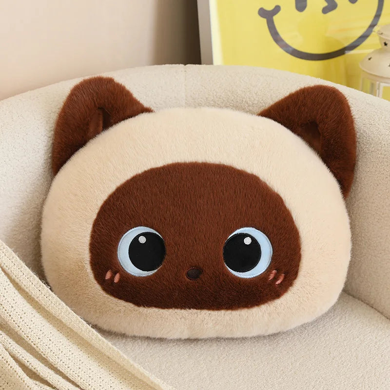 Kawaii Fluffy Cat Cushion Plush