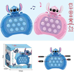 New Stitch Smile Quick Push Game Pop Up Fidget Bubble Electronic Pop it Pro Game Lightweight Anti-Stress Toy Adult Children Gift