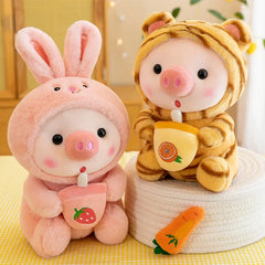 Cute Milk Tea Pig Plush Toy