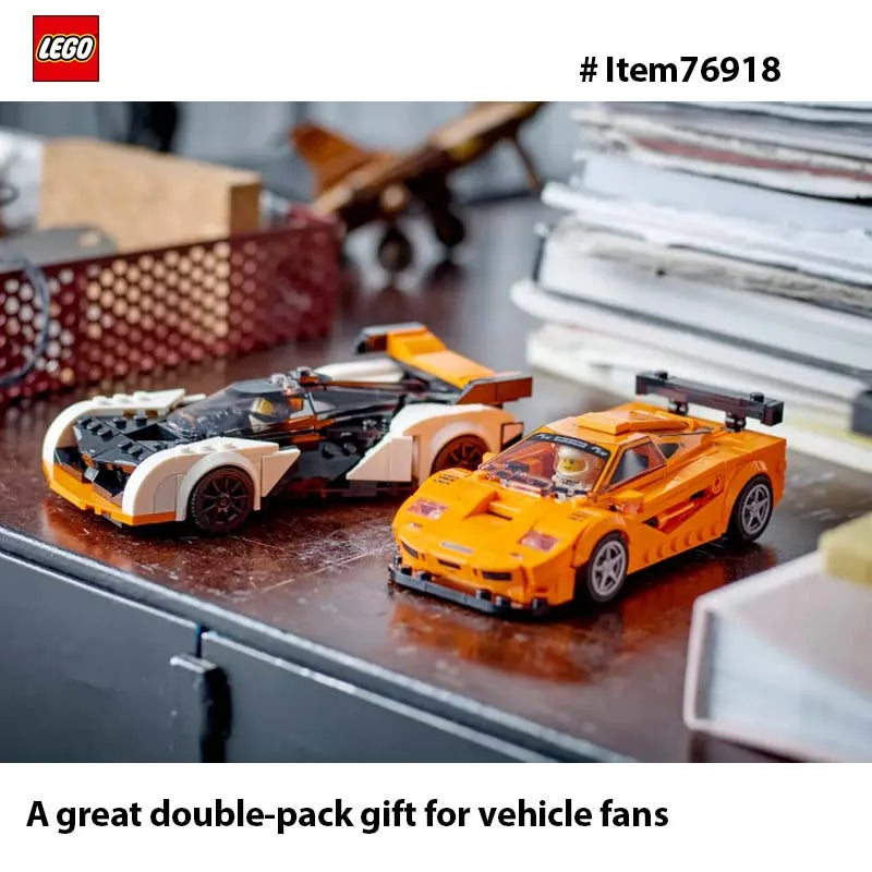 LEGO 76918 Speed Champion McLaren Solus GT & McLaren F1 LM  Toy Blocks, Present, Vehicle,  Boys and girl, Ages 9 and Up，581PCS
