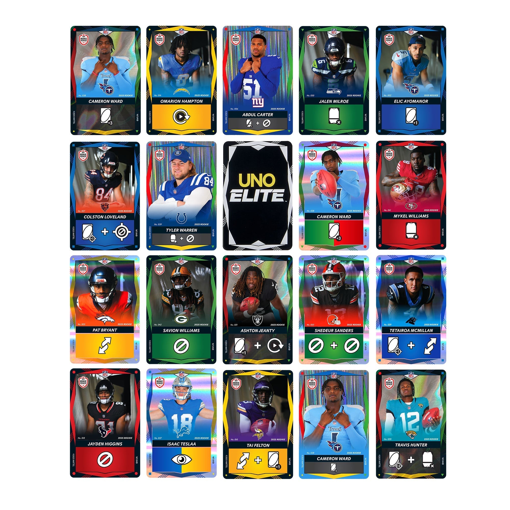 UNO Elite NFL 2025 Rookie Bundle