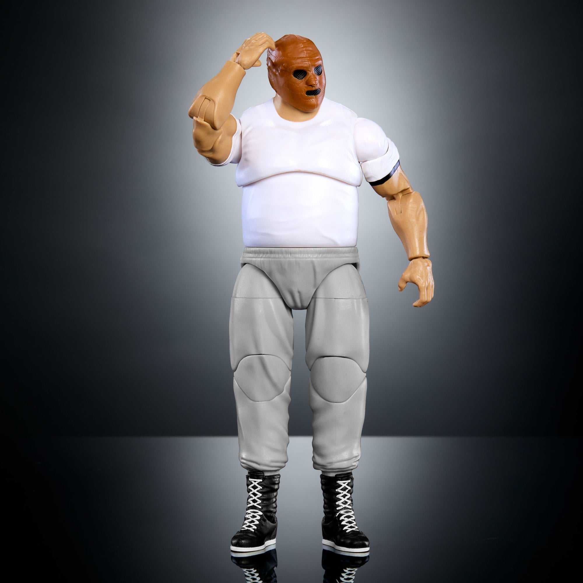 WWE Elite Collection Monday Night War Hardcore Hak Action Figure & Golga Build-A-Figure Parts