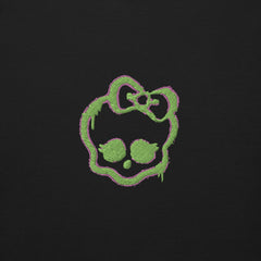 Monster High Lunar Glow Logo Embroidered Black Sweatshirt